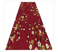 Siunwdiy Red Extra Long Hallway Runner Rug, 6mm Thickness Non Slip Carpet Runners for Corridor Kitchen Entryway, 40cm/50cm/60cm/70cm/80cm/100cm/120cm/140cm Wide,Red,40x280cm