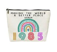 SIUNY 40th Birthday Gifts for Women, 40 Year Old Birthday Gifts Cosmetic Bags, Funny 40th Anniversary Decorations for Her Makeup Bag, Best 1985 Anniversary 40 Year Old Gift Ideas for Wife, Mom