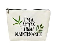 SIUNY Thank You Teacher Appreciation Cosmetic Bags -Funny It's A Good Day To Teach Tiny Humans Vintage Wildflowers Floral Makeup Travel Bag, High