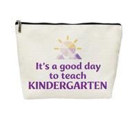 SIUNY Thank You Teacher Appreciation Cosmetic Bags -Funny It's A Good Day To Teach Tiny Humans Vintage Wildflowers Floral Makeup Travel Bag, Kindergarten, Fashion