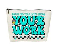 SIUNY Thank You Teacher Appreciation Cosmetic Bags -Funny It's A Good Day To Teach Tiny Humans Vintage Wildflowers Floral Makeup Travel Bag, Your Work