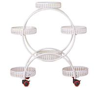 SIUQCGIPRT Plant Stand Flower Stand Garden Shelfs Plant Display Ladder Rack With Wheels for Indoor Outdoor Patio Garden Corner Balcony Living Room