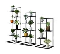 SIUQCGIPRT Plant Stand Pack Of Three Plant Stand Indoor Outdoor Large Multiple Flower Pot Holder Rack 3/4/5 Tier Corner Tiered Plant Shelf Metal Flower Pot Display Rack Mult