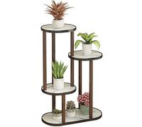 SIUQCGIPRT Plant Stand Plant Stand Indoor Corner Wood Plant Shelf for Multiple Plants Tall Round Flower Pot Holder Rack for Patio Garden Balcony Living Room Bedroom,C,6 Tier（B-4 Tier）