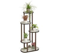SIUQCGIPRT Plant Stand Plant Stand Indoor Corner Wood Plant Shelf for Multiple Plants Tall Round Flower Pot Holder Rack for Patio Garden Balcony Living Room Bedroom,B,5 Tier（B-5 Tier）