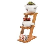 SIUQCGIPRT Plant Stand Plant Stand Plant Shelf Plant Table 3-Layer Plant Stands Desktop Plant Holder Bamboo Flower Stand Bedroom Study Decoration Plant Holder Flower Stand Plant Rack