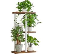 SIUQCGIPRT Plant Stand Tall Plant Stand Indoor 3 Tiers 4 Potted Metal Plant Shelf Flower Pot Holder Shelves Corner Rack for Mutiple Plants for Patio Garden Corner Balcony Living Room,C