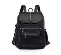 SIUSYACI Backpack For Women High Quality Women's Leather Backpack Designer Shoulder Bag for School and Everyday Use, Black, One Size