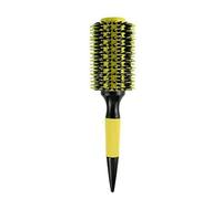 SIUSYACI Boar Bristle Round Hair Brush for Blow Drying Hair Styling Round Dough Quiff Roller Curling Brush Vent Comb for Women and Men (3.5 * 25cm)