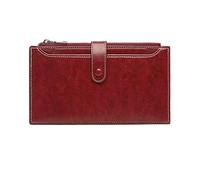 SIUSYACI Coin Purse - PU Leather Coin Holder - Small Wallet for Women,for Bank Cards Folded Bills Id Key Headset Lipstick Travelling Business, Red, Fashion