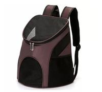 SIUSYACI Dog Carrier Backpack Breathable for Small Pets/Cats/Puppies, Pet Carrier Bag with Mesh Ventilation, Safety Features and Cushion Back Support (Coffee)