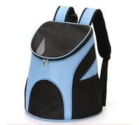 SIUSYACI Dog Carrier Backpack Breathable for Small Pets/Cats/Puppies, Pet Carrier Bag with Mesh Ventilation, Safety Features and Cushion Back Support (Blue)