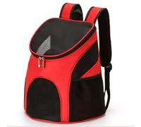 SIUSYACI Dog Carrier Backpack Breathable for Small Pets/Cats/Puppies, Pet Carrier Bag with Mesh Ventilation, Safety Features and Cushion Back Support (Red)