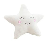 SIUSYACI Soft Plush Star Pillow Moon Cloud Fresh Cushion Bed Pillow Home Office Sofa car seat Cushion Party Supplies (White, Star 19.5inch)
