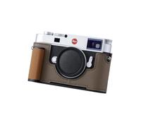SIUTATDSH Camera Half Case for Leica M11/M11-P/M EV1, Vintage Metal Genuine Leather Camera Protective Cases Stylish Portable Shockproof (GrayBN)