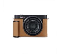 SIUTATDSH Camera Half Case for Sony Cyber-shot rx1riii rx1r3, Vintage Metal Genuine Leather Instant Camera Protective Cases for Sony rx1m3 Stylish Portable Shockproof (Brown)