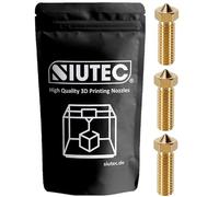 SIUTEC Premium Volcano Brass Nozzle for Sidewinder X1/X2, Genius Pro, Super Racer, 1.75 mm Filament, M6 Thread, 0.2-1.2 mm (Set 2: 0.4/0.6/0.8 mm (3 Nozzles))
