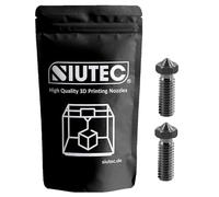 SIUTEC® Premium Volcano Nozzle Nozzle 0.5 mm Hardened Steel/Hardened Steel - 2 Pieces for 1.75 mm Filament | Sidewinder X1/X2, Genius Pro, Vyper, Kobra Max, Super Racer, V400, Little Monster