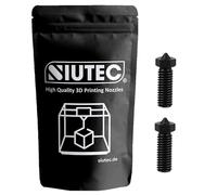 SIUTEC® Premium Volcano Nozzle Nozzle 0.6 mm Hardened Steel/Hardened Steel - 2 Pieces for 1.75 mm Filament | Sidewinder X1/X2, Genius Pro, Vyper, Kobra Max, Super Racer, V400, Little Monster
