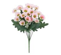 Siuwddee Artificial Mums for Outdoors - UV-Resistant Artificial Flowers - Waterproof Fake Eucalyptus Leaves Mums for Fall Thanksgiving Halloween Grave Window Cemetery Home Garden Patio Front Yard
