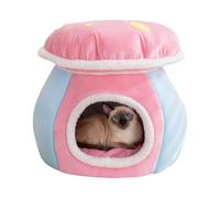 Siuwddee Cute Cat Bed | Mushroom Shape Warm Sleeping Dog Nest,Cat Warming Bed | for Living Room Bedroom Balcony Apartment Home