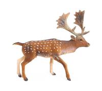 Siuwddee Deer Figurines Home Decor,Creature Deer Figurines Realistic Whitetail Statue - Small Cake Toppers Wildlife Play Educational Toys for Shelf & Desktop
