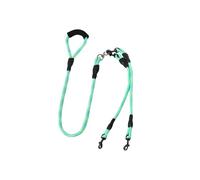 Siuwddee Double Puppy Rope, Double Dog Rope for Walking, 360-Degree Rotating Pet Animals Safety Equipment Training Tool for River-Fording Hiking Walking Backyard Running