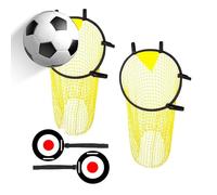 Siuwddee Football Throwing Target,Soccer Goal Target Net - 1 Set Training Equipment Easy to Attach Detach for Soccer Goal Outdoor Game Boys Youth Kids Practice Party Carnival