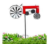 Siuwddee Garden Wind Spinners | Tractor Windmill for Lawn,Rotating Metal Yard Art Wind Spinner for Porch Backyard Outdoor Yard Patio Garden Lawn