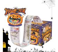 Siuwddee Money Pull Out Box - Halloween Paper Cash Box | Holiday Home Party Festival Pumpkin Props Decoration for Kids Men Celebration Gathering
