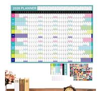 Siuwddee Monthly Wall Calendar,2026 Yearly 365 Days Wall Poster Planner | Home Decor for Daily Planner Families Teachers Event Bulletin Board Home Office Dorm Cubicle School Deadlines