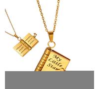 Siuwddee My Little Star Book Necklace for Daughter | Chain Necklace for Women,Stylish Titanium Steel Neck Jewelry for Birthday Party Teachers Daughters Girls Dance Mothers Graduation