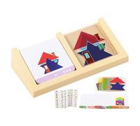 Siuwddee Shape Matching Game | Educational Geometric Shape Puzzle - Building Sets Toy for Kindergarten Kids Leisure Morning Preschool Party Home Elementary School