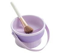Siuwddee Silicone Makeup Brush Cleaner Bowl - Silicone Makeup Brush Washing Mat | Silicone Makeup Brush Cleaner Mat With Drying Rack for Makeup Brushes Sponges