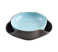 Siuwddee Snack Serving Dish - Nut Dish Snack Storage Bowls - Double Layer Pistachios Bowl with Nut Shell Organizer for Edamame, Fruits, Cherries