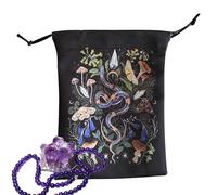 Siuwddee Tarot Card Pouch - Velvet Storage Bag | Jewelry Storage with Drawstrings for Travel Meditation Practices Yoga Retreats Home Spiritual Rituals