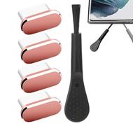 Siuwddee USB C Dust Plug | Charging Port Cover Set of 4,USB Port Dust-proof Protector with Brush for Mobile Phone Tablet Outdoor Road Trip Home Camping Hiking