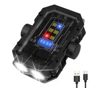 Siuyiu EDC Torch, 300 Lumens Mini Torch Pocket Keyring, 8 Modes Rechargeable LED Torches, Waterproof Flashlight, Tail Magnet, Rotating Decompression, for Emergency & Outdoor Activity Lighting