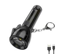 Siuyiu Keychain Flashlight, Torches LED Super Bright, EDC Mini Torch, 80 Lumens Rechargeable Torch with Type-C USB Cable, IPX4 Waterproof, for Camping Work and Emergencies