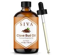 Siva Clove Bud Essential Oil - 4 Fl Oz - Natural Clove Oil - for Diffuser, Face, Skin Care, Aromatherapy, Hair Care, Scalp and Body Massage - with Dropper