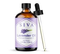 Siva Lavender Essential Oil 4 Fl Oz - for Diffuser, Skin & Hair Care - Ideal for Massage & DIY Blends - with Dropper