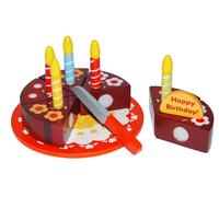 Siva Toys 228252 Siva ''Wooden Shop Pie for Cutting '', Multi Colour