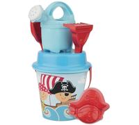 Siva Toys Siva Toys227843 6 Pieces Beach Toy Bucket Set, Multicoloured