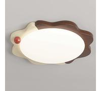 SIVAJI Flower Shape Vintage Panel Lights Arc-Shaped LED Canopy Light for Kitchen Island Stepless Dimming Creative Flat Lamp Flush Mount Ceiling Light Fixture for Stairwell Bedroom Porch Dining Area