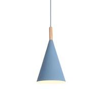 SIVAJI Macaron Color Hanging Light Pink Creative Lampshade Chandelier E27 Single Head Metal Pendant Lights Wood Art Decoration Ceiling Lighting Fixture for Dining Room Hallway Indoor Bedside