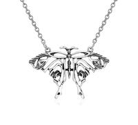 SiVaji Necklace Pendant Chain Men Women Jewellerybutterfly Pendant Ancient Hollow Necklace Women Girls