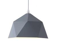 SIVAJI Polygon Personalized Pendant Lamp Nordic Style Macaron Color Chandelier Fashionable Elegant Hanging Light Scandinavian Creative Lighting Fixture for Restaurant Home Fast Food Teahouse