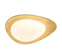 SIVAJI Resin Lamp Body Stepless Dimming Ceiling Lights Modern Minimalist Panel Lamp Flush Mount Canopy Light Fixture for Bedroom Elegant Imitation Wood Grain Lighting for Kitchen Island Dining Room