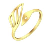 SiVaji Rings Ring Jewellery Women Men Hollow Swan Cute Style Adjustable Everyday Ring For Women 7 Gold
