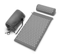 Sivan Health and Fitness Acupressure Mat and Pillow Set, Grounding Mat for Stress, Back and Neck Pain, Acupuncture Massage Mat for Relaxation